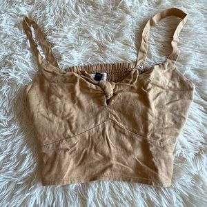 📣 Tie-Front Cropped Sweetheart Tank Top - Universal Thread